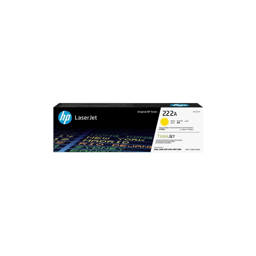 Hewlett Packard (HP) HP 222A Kollane/ORIGINAALNE LASERJET TOONERIKASETTE