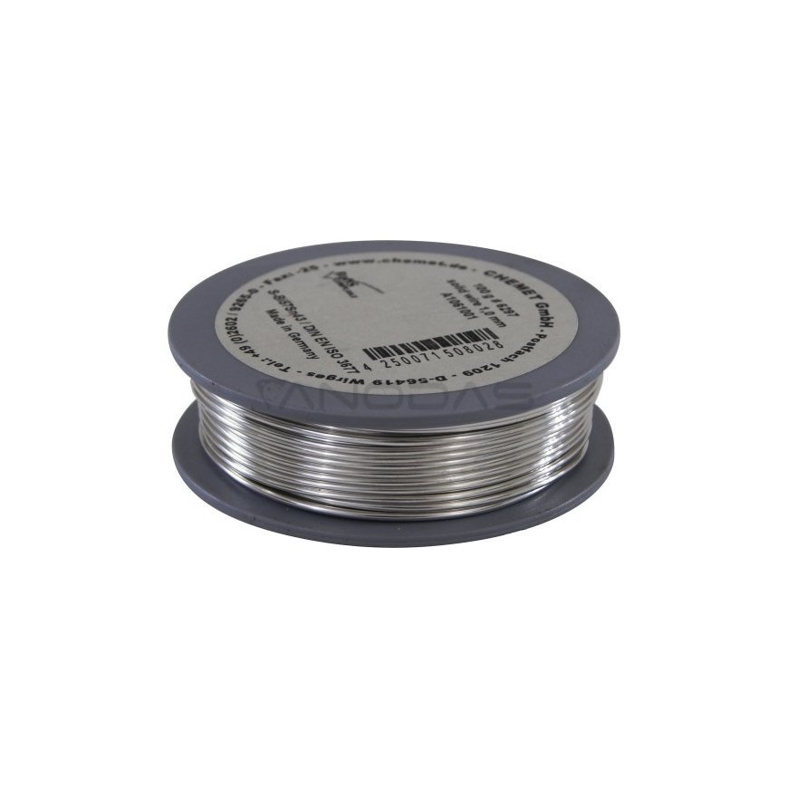 Low melting point solder Bi57Sn43 1mm 100g flux-free Chemet – 2