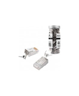 Spacetronik RJ45 liitin 7. kategoria FTP NC-RJ457FT-11, 100 kpl.