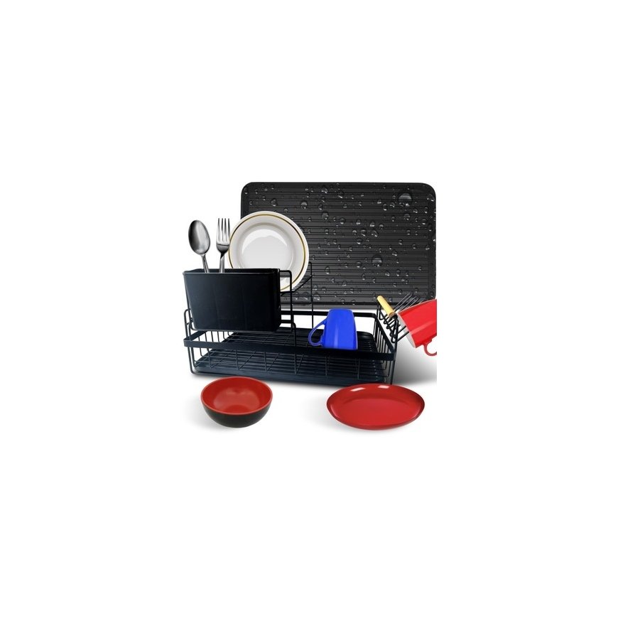 Retoo Two-Tier Dish Dryer with Tray 42 x 44 x 26.5 cm – 2
