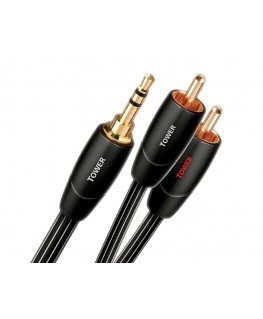 AudioQuest 3m Tower 3.5mm - 2xRCA garso kabelis Juoda