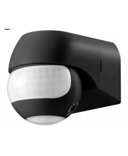 Orno Jūdeša jutiklis 180° IP44, 800W, max 15m, mini, melns