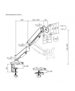 Spacetronik Monitor Stand SPAE111