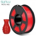 Sunlu PETG filaments - 1.75mm - 1kg Sarkanā krāsā Sunlu PETG filaments - 1.75mm - 1kg Sarkanā krāsā