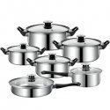 Retoo Folding Pot Set with Lids and Frying Pan - 12 pcs. Retoo Folding Pot Set with Lids and Frying Pan - 12 pcs.