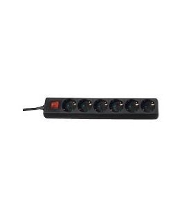 Brennenstuhl 1550600416 power extension 1.4 m 6 AC outlet(s) Black