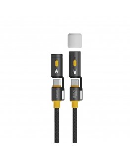 4smarts 541240 USB кабель USB 3.2 Gen 1 (3.1 Gen 1) 1,5 m USB C Черный, Желтый