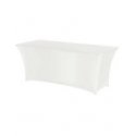 Rectangular Tablecloth Non-Iron 150x760cm Jersey Fabric White - Hendi 814390 Rectangular Tablecloth Non-Iron 150x760cm Jersey Fabric White - Hendi 814390