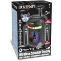 BONTEMPI wireless speaker with 2 microphones and RGB lights, 49 1070 BONTEMPI wireless speaker with 2 microphones and RGB lights, 49 1070