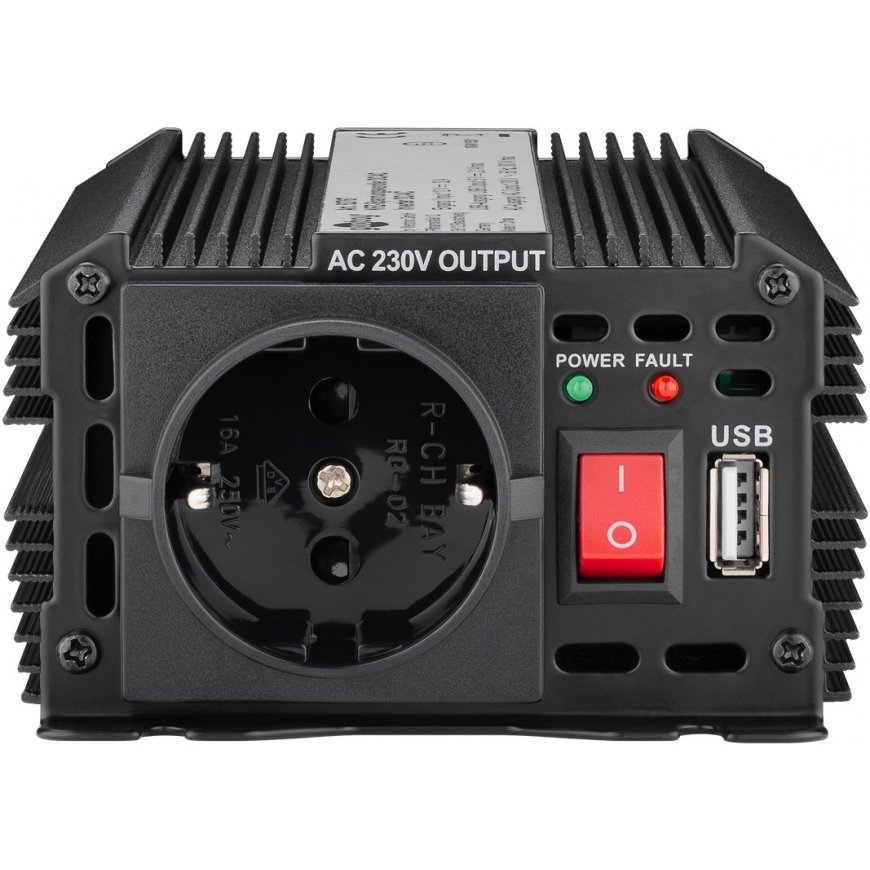 Goobay 52767 power adapter/inverter Auto 300 W Black – 3