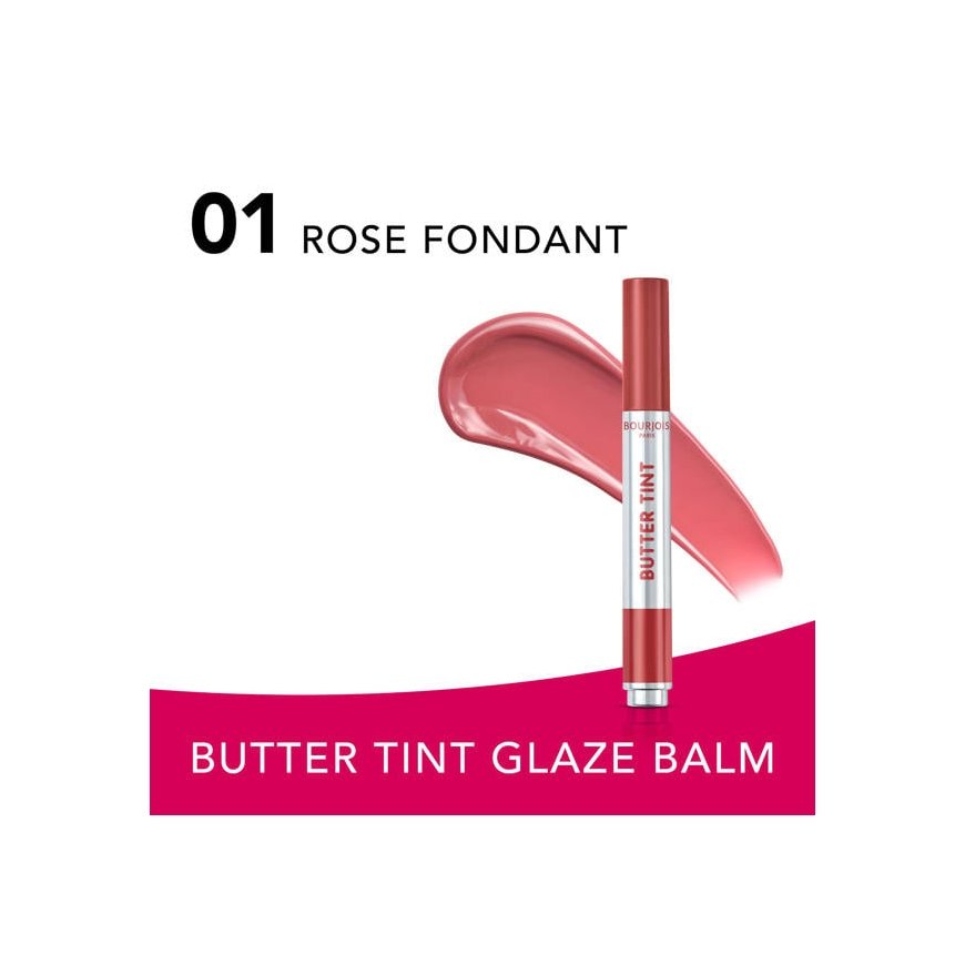 Bourjois BUTTER TINT LIP GLAZE lūpu balzams 01-Rose Fondant 2 gr