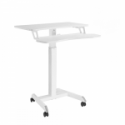 Spacetronik Buddy 08 desk with manual adjustment, white wood Spacetronik Buddy 08 desk with manual adjustment, white wood