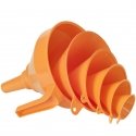 MEVA Набор универсальных HDPE воронок 50-75-100-120-150-160 мм оранжевый MEVA Набор универсальных HDPE воронок 50-75-100-120-150-160 мм оранжевый