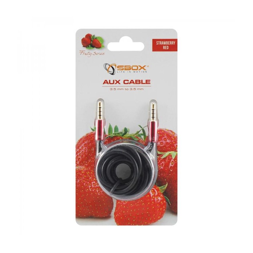 SBOX 3535-1,5R audio cable 1.5 m 3.5mm Red – 2