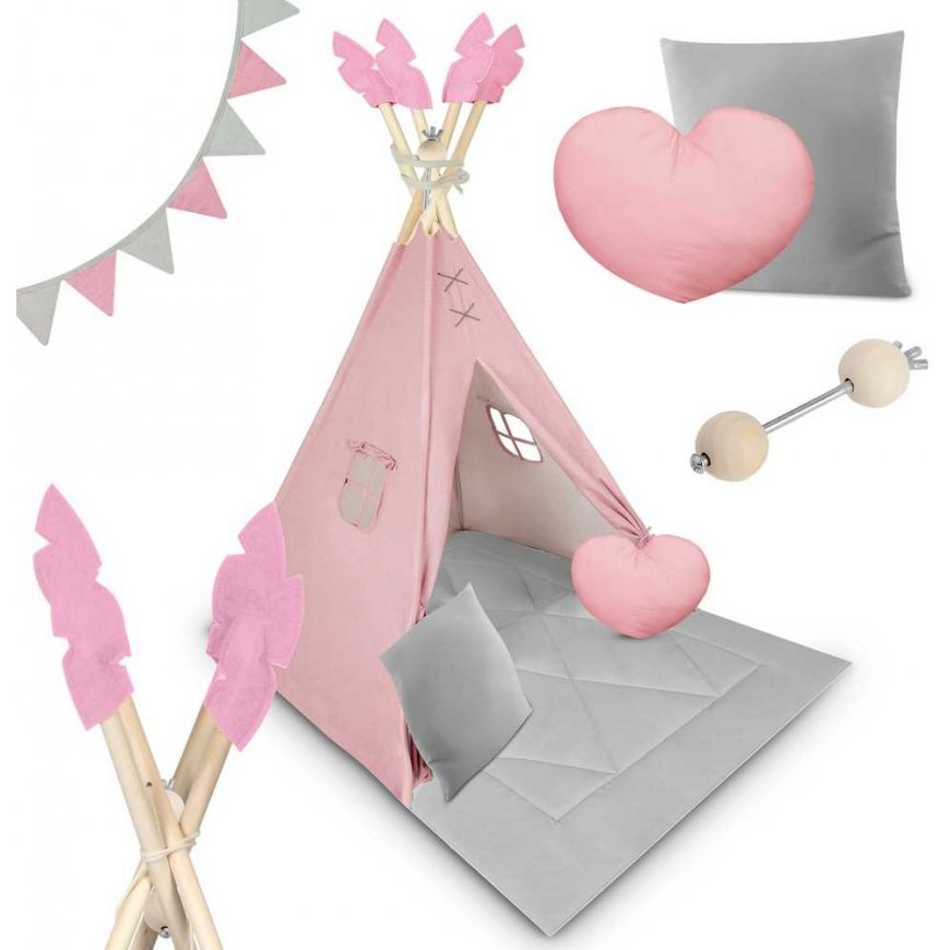 Lastele mõeldud tipi telk NK-406 Nukido - roosa