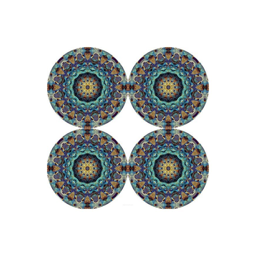 Bertoni 4D Round Table Coasters Set - BARCELONA – 2