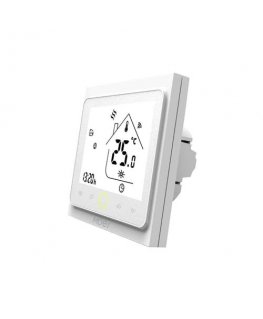 Moes Умный настенный термостат для тепловых приводов с диском, белый, ZigBee, TUYA