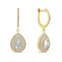 Brilio Silver Brilio Silver Luxurious Gold-Plated Earrings with Zircons EA488Y Brilio Silver Brilio Silver Luxurious Gold-Plated Earrings with Zircons EA488Y