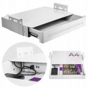 „Spacetronik SPB174W“ white drawer with USB ports „Spacetronik SPB174W“ white drawer with USB ports