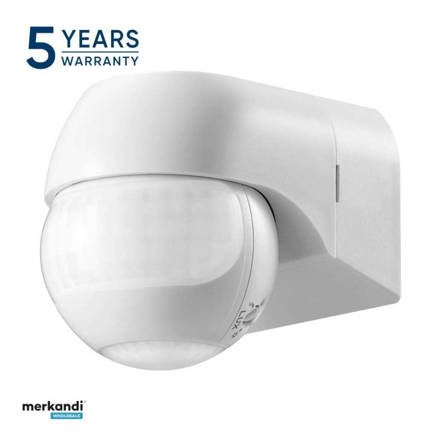 Orno kustības sensors 180° IP44, 800W, maks. 15m, mini, balta – 2