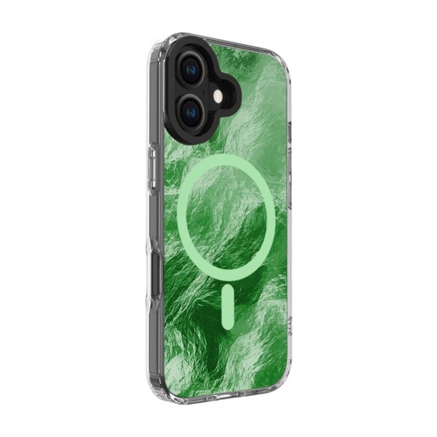 Apple iPhone 17 IMD Glacier dėklas su Magsafe žalia