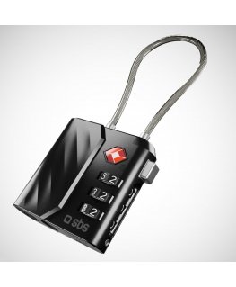 SBS TEFINDLOCK luggage lock/alarm Luggage combination lock Black
