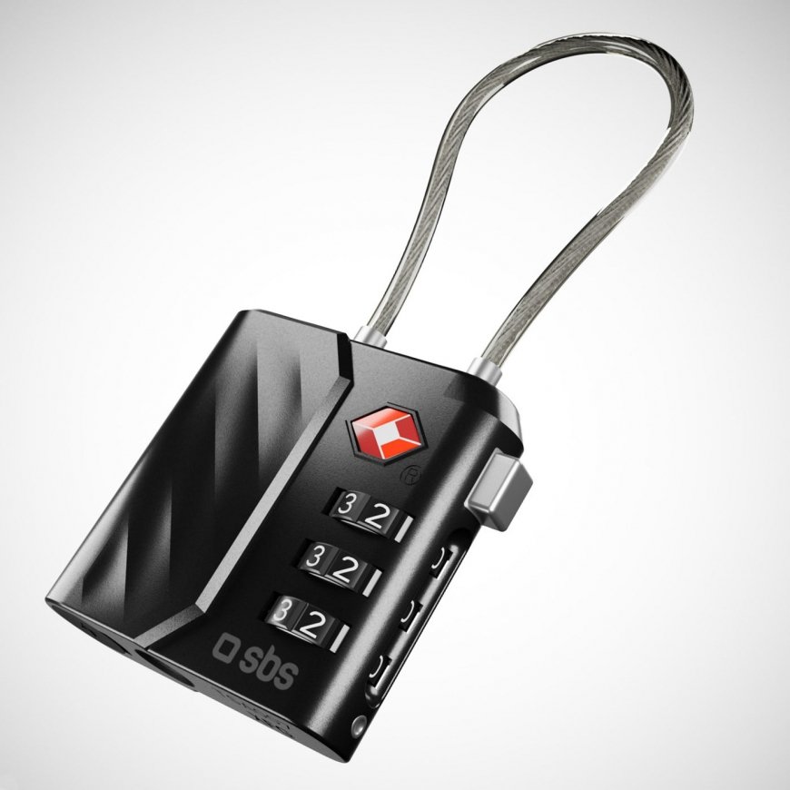SBS TEFINDLOCK pagasilukk Kohvri koodlukk Must