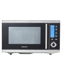 MEDION MD 15501 musta, Ruostumaton teräs Yhdistelmämikroaaltouuni Pöytämalli 25 L 900 W