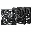 ARCTIC P12 Slim PWM PST Arvuti korpus Ventilaator 12 cm Must 3 tk ARCTIC P12 Slim PWM PST Arvuti korpus Ventilaator 12 cm Must 3 tk