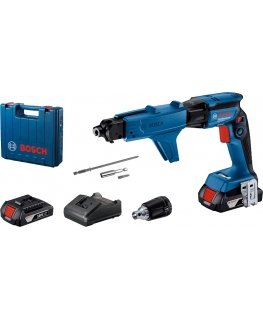 Bosch GTB 185-LI w/ GMA55 Professional 4500 RPM Must, Sinine, Punane