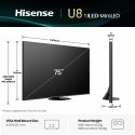 Hisense 75U8Q 190,5 cm (75") 4K Ultra HD Smart TV Wi-Fi Черный, Серый Hisense 75U8Q 190,5 cm (75") 4K Ultra HD Smart TV Wi-Fi Черный, Серый