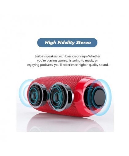 Riff TG117 Universāls ūdensizturīgs BT skaļrunis ar AUX / Micro SD / USB Zils – 3