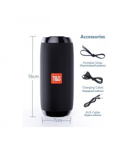 Riff TG117 Universal Wireless BT Waterproof Speaker with AUX / Micro SD / USB Blue – 8