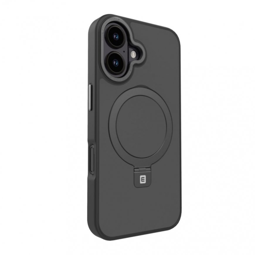 Apple iPhone 17 Shield -kuori MagSafella ja teline, mattamusta