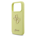Guess Liquid Silicone 4G Metal Logo Case for iPhone 17 Pro Yello