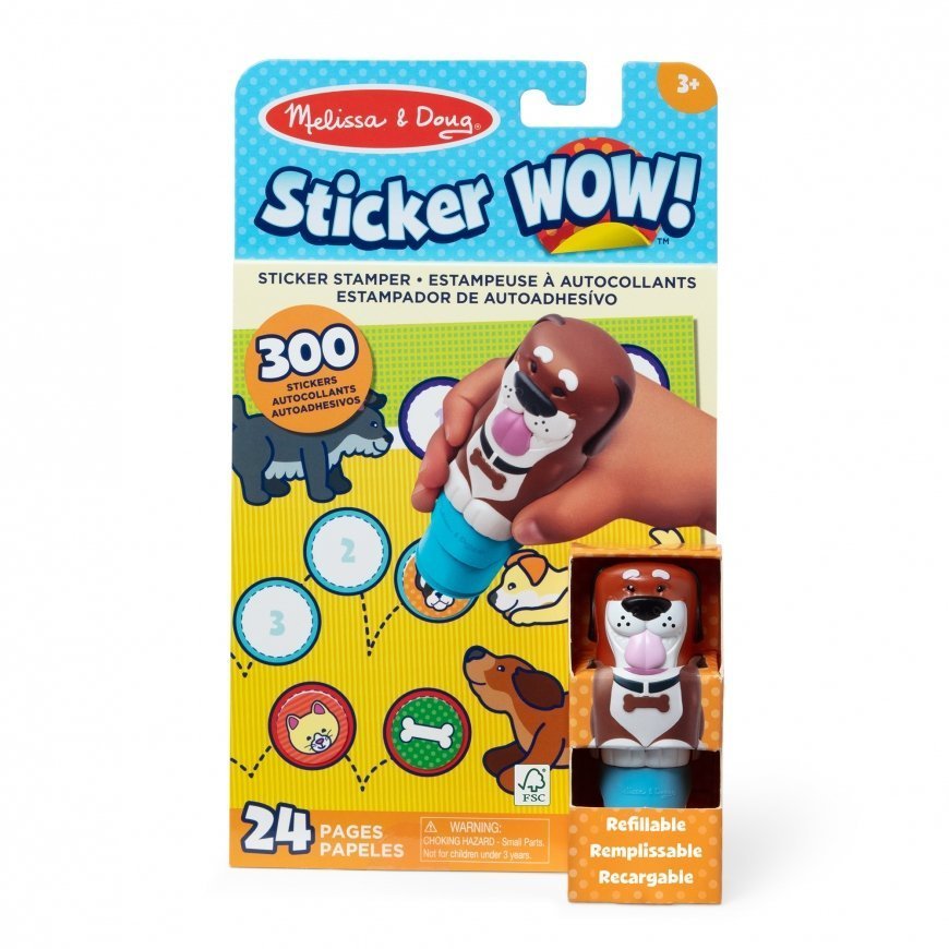 MELISSA & DOUG Sticker WOW! Tarralehtiö Koira