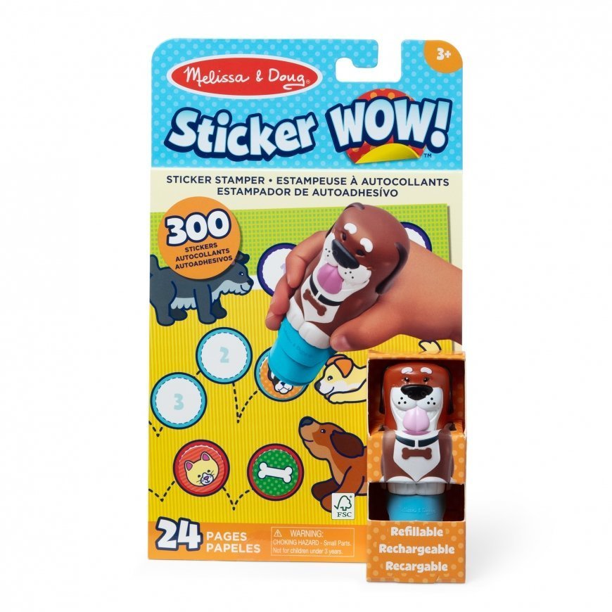 MELISSA & DOUG Sticker WOW! Tarralehtiö Koira – 5