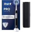 Oral-B Pro 1 Cross Action Pieaugušo Rotējoša-vibrējoša zobu suka Melns Oral-B Pro 1 Cross Action Pieaugušo Rotējoša-vibrējoša zobu suka Melns