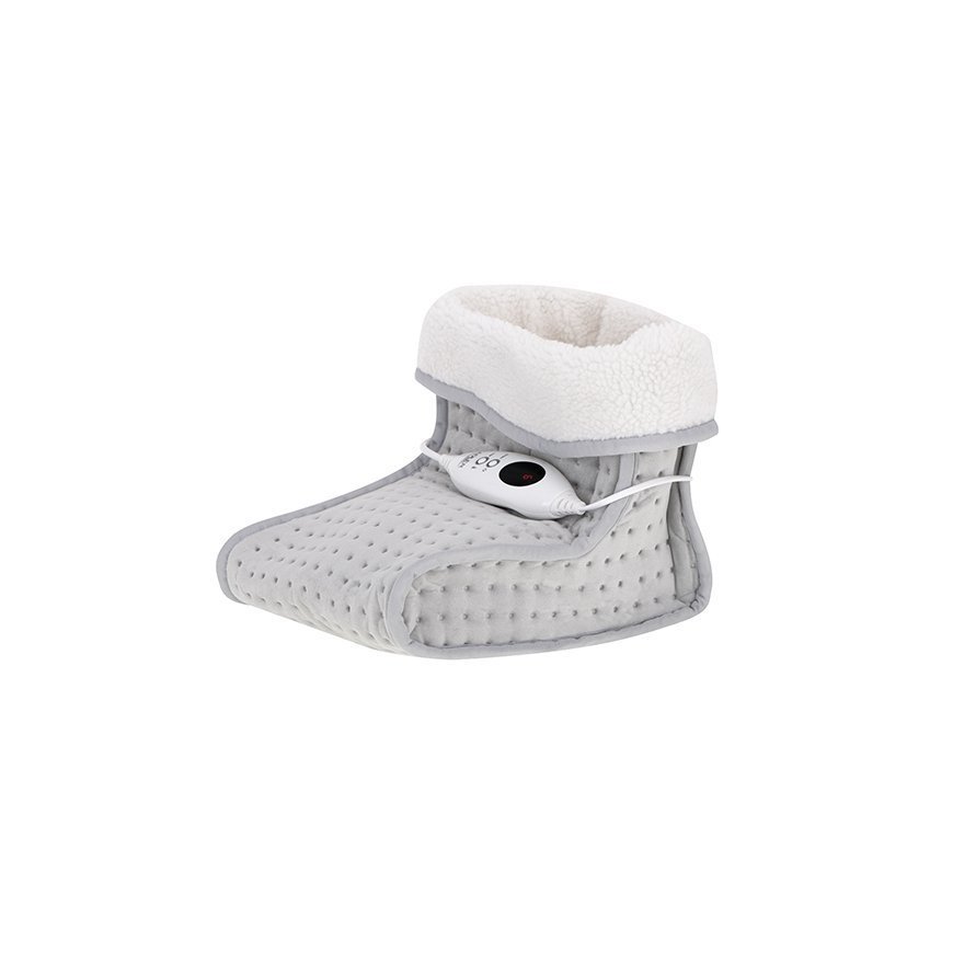 Adler AD 7432 electric blanket Electric heated wrap 100 W Grey, White Plush, Synthetic wool
