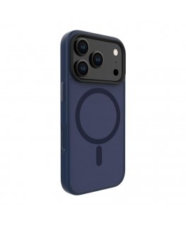 Apple iPhone 17 Pro hibrīda vāks ar MagSafe PC+TPU zilā krāsā