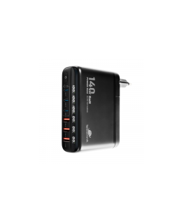 Spacetronik 140W GaN SR103 Laadimisjaam LED 6 USB PD+QC3.0
