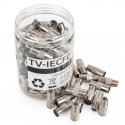 Spacetronik F Socket / TV Socket Spacetronik TV-IECF01 100 pcs. (23733) Spacetronik F Socket / TV Socket Spacetronik TV-IECF01 100 pcs. (23733)
