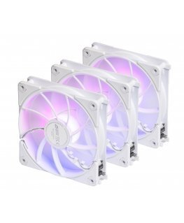 Blackstorm Luna UF120 ARGB PWM Reverse -fan pack, white, 120 mm, 3 pcs