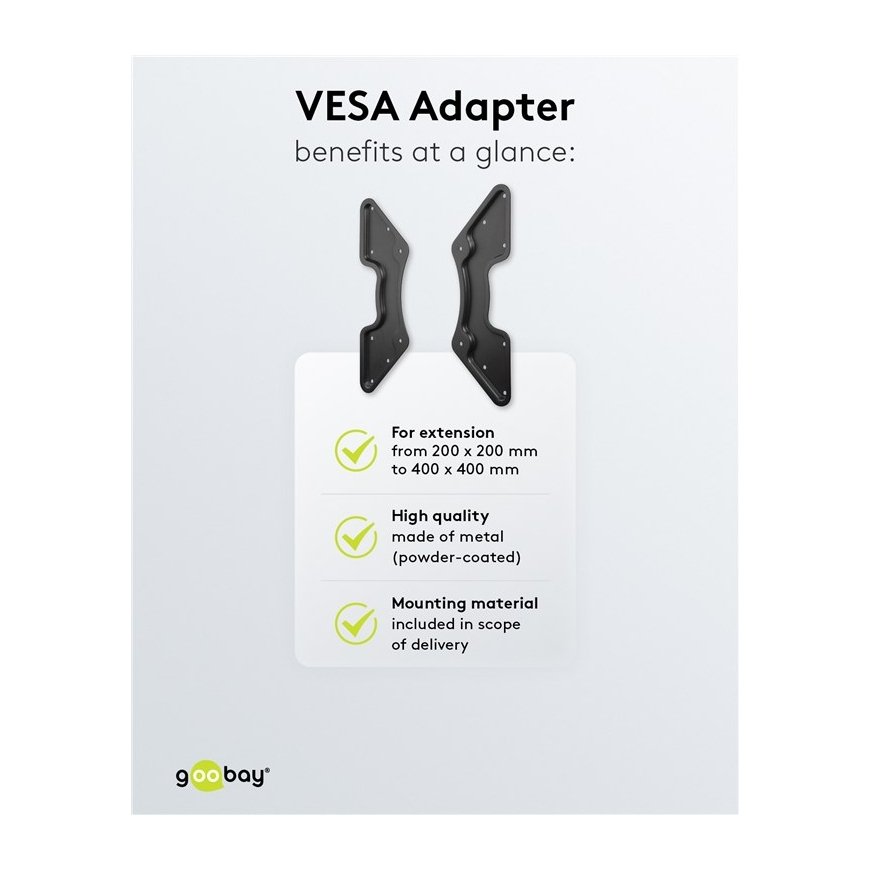 Goobay VESA adapter max. kuni 400x400 – 2