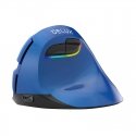 "Delux M618 MINI" vertical blue wireless mouse. "Delux M618 MINI" vertical blue wireless mouse.