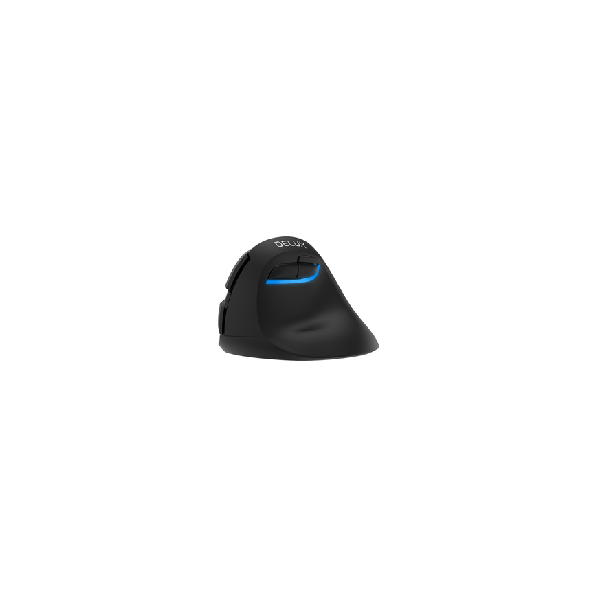 "Delux M618 MINI" vertical blue wireless mouse. – 2