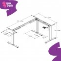 Electric Desk Stand Spacetronik SPE-123LB Electric Desk Stand Spacetronik SPE-123LB