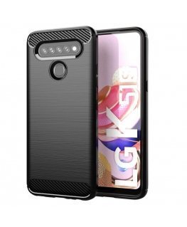 TakeMe CARBON effect TPU super thin back cover case for LG K41s / K51s Black