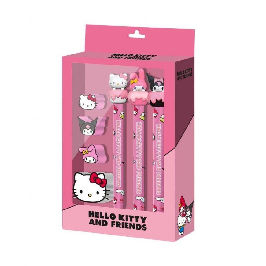 Karactermania Hello Kitty -toimiston tarvikkeiden setti