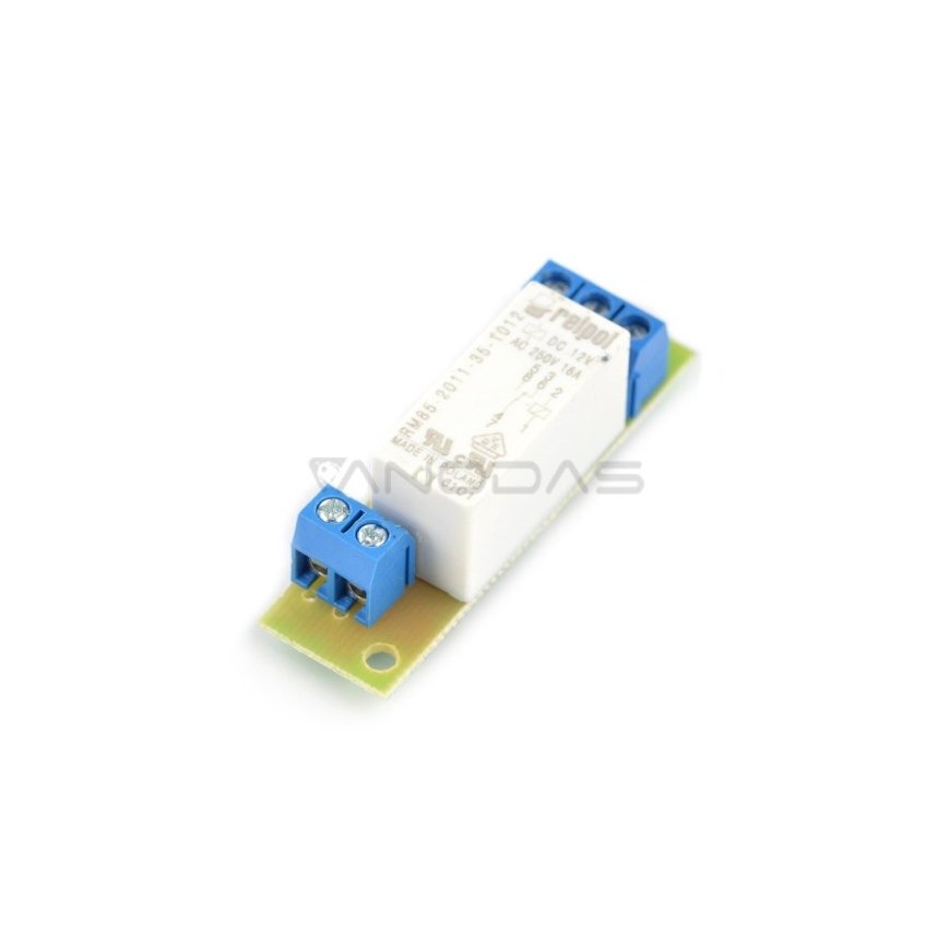 Tinycontrol GSMKON-101 - releepaneel 1x 16A / rull 12V GSM / LAN kontrollerile